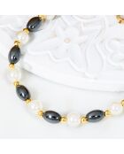 Bracelet HEMAPEARL noir / blanc