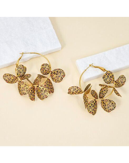 Pendientes negros FLOWER BOUQUET