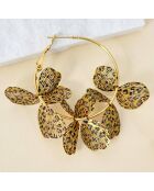 Orecchini neri FLOWERING BO