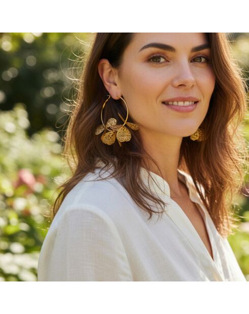 Pendientes negros FLOWER BOUQUET