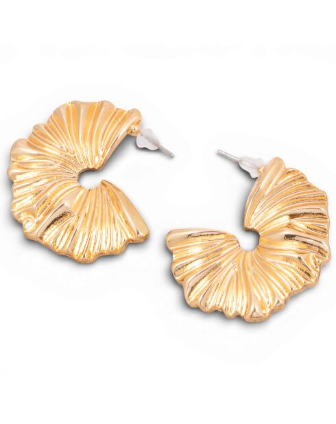 Boucles d'oreilles PALMOSA dorées