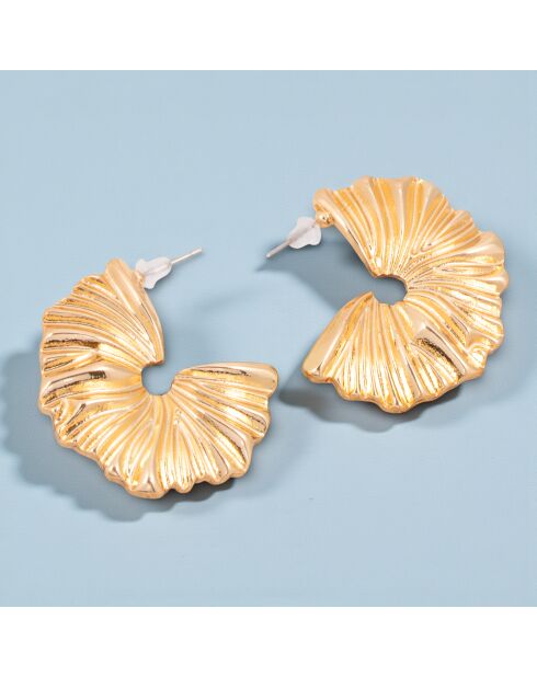 Boucles d'oreilles PALMOSA dorées