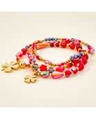 LUCKOS STEEL rode armband