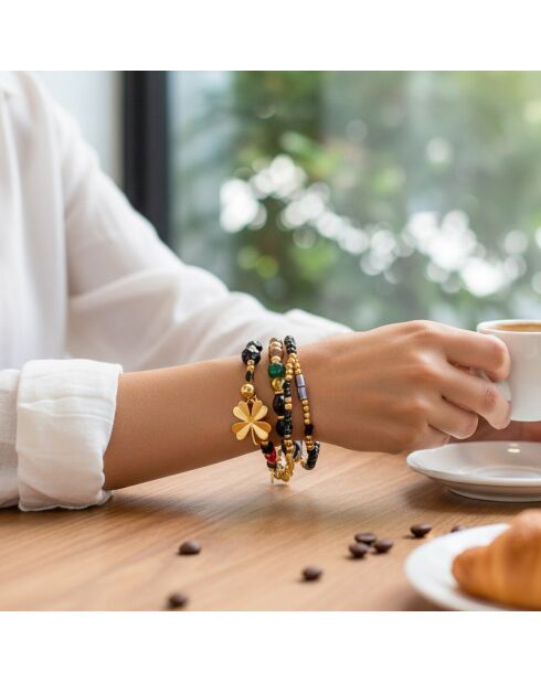 LUCKOS STEEL veelkleurige armband