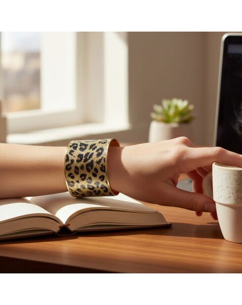 Bracelet PANTHER SHINE marron