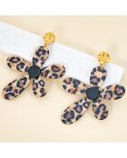 Pendientes marrones FELINO STEEL