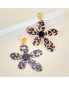 Pendientes marrones FELINO STEEL