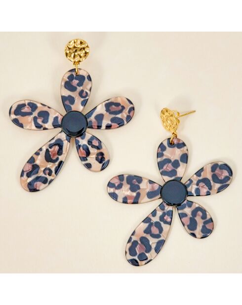 Pendientes marrones FELINO STEEL