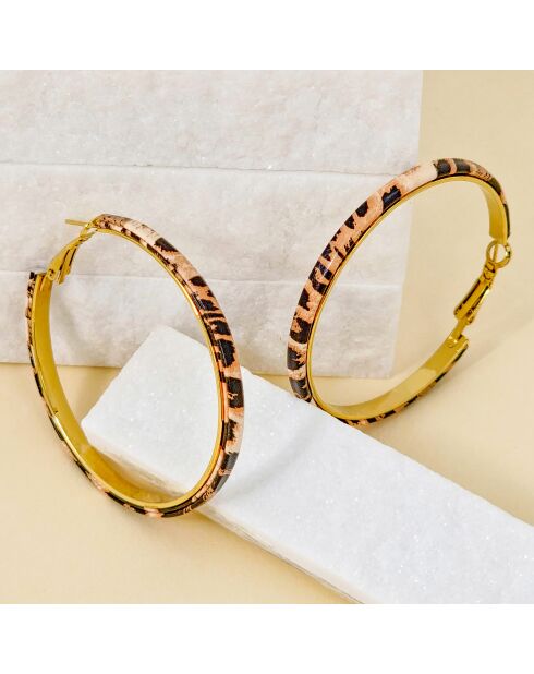 MY LEO beige oorbellen