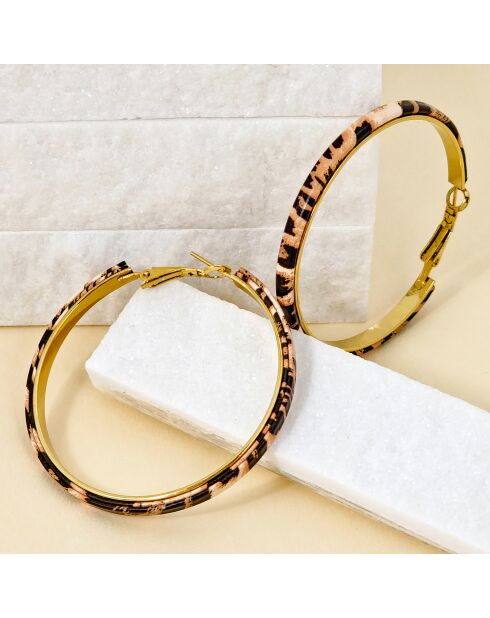 MY LEO beige oorbellen