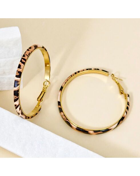 MY LEO beige oorbellen