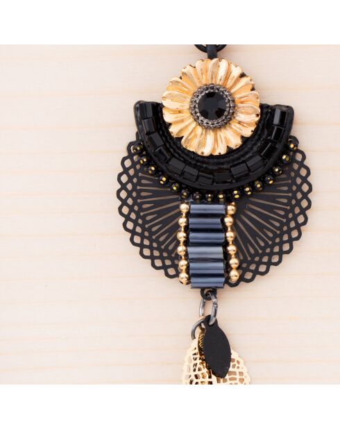 FLOR DE EGYPTA schwarze Ohrringe