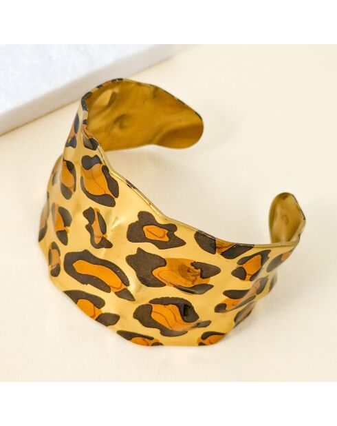 Bracelet PANTHERA STEEL marron