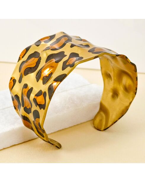 Bracelet PANTHERA STEEL marron