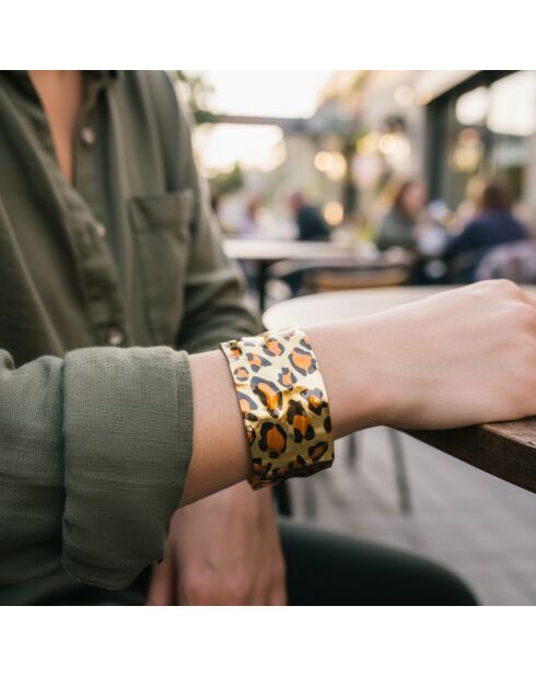 Bracelet PANTHERA STEEL marron