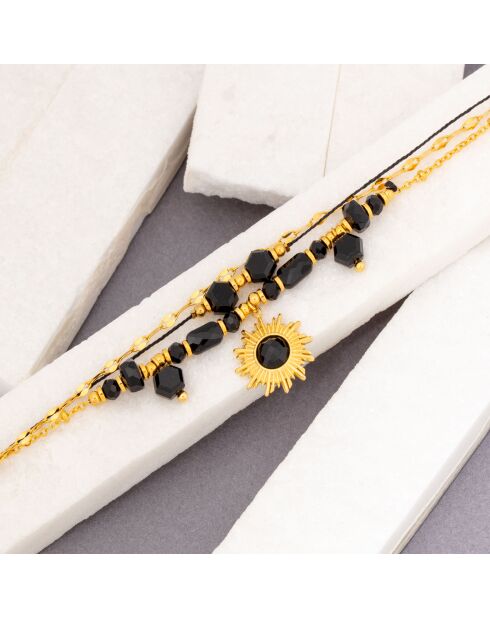 Bracelet SOLAXIS noir