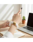 Bracelet PIEDRAL STEEL blanc