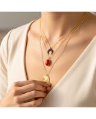 Collier SOL Y MAR STEEL rouge