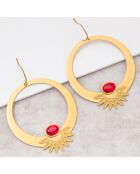 Pendientes rojos EKISOR