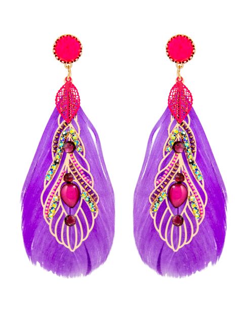 Paarse oorbellen van SAN MARCO