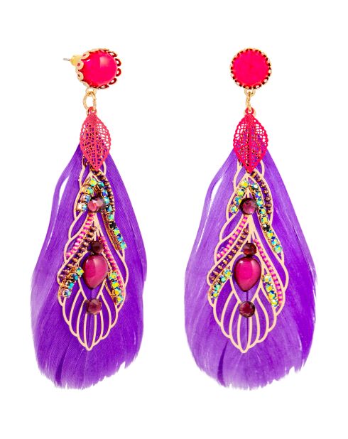 Paarse oorbellen van SAN MARCO