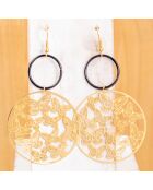 FLY WITH ME schwarze Ohrringe