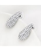 Boucles d'oreilles DROPSIE blanches