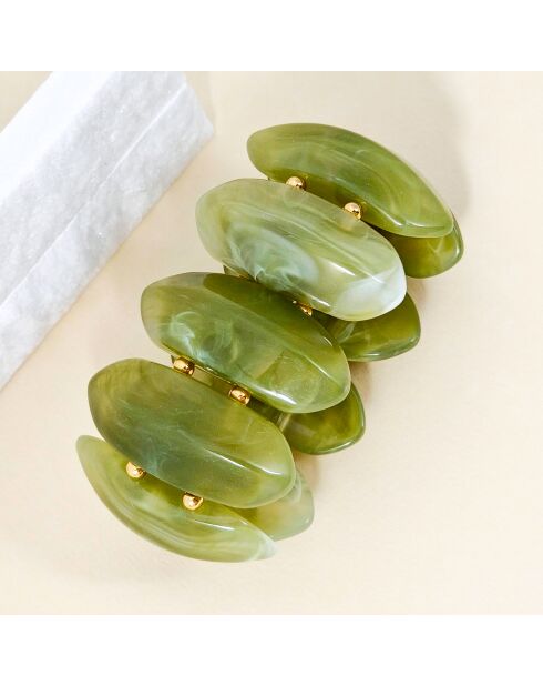 Bracelet STONIA STEEL vert kaki