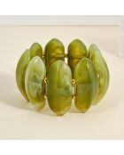 Bracelet STONIA STEEL vert kaki