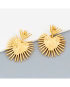 Boucles d'oreilles PALMASOL dorées