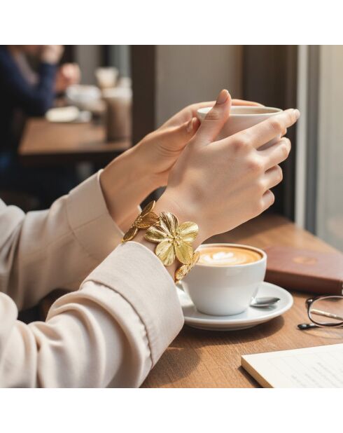 Bracelet FLOREL STEEL doré