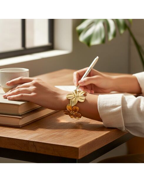 Bracelet FLOREL STEEL doré