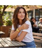 Bracelet FLOREL STEEL doré