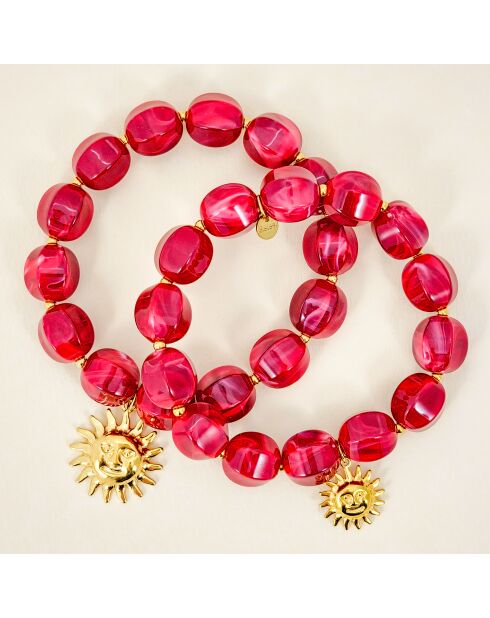 SOL DE LA CHIQUITA STALEN armband bordeaux