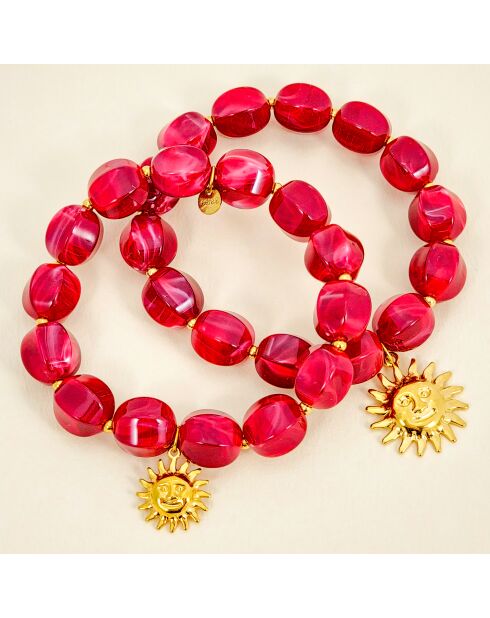 SOL DE LA CHIQUITA STALEN armband bordeaux