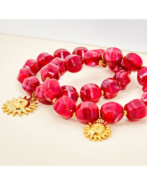 SOL DE LA CHIQUITA STALEN armband bordeaux