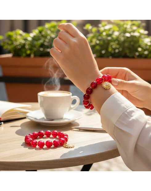 SOL DE LA CHIQUITA STALEN armband bordeaux