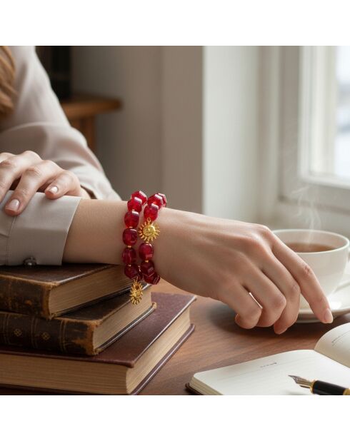 SOL DE LA CHIQUITA STALEN armband bordeaux