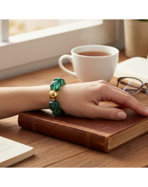 Bracelet CALONE STEEL vert