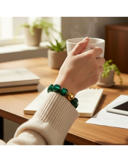 Bracelet CALONE STEEL vert