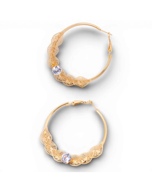 Pendientes AROLENA CRYSTAL blancos