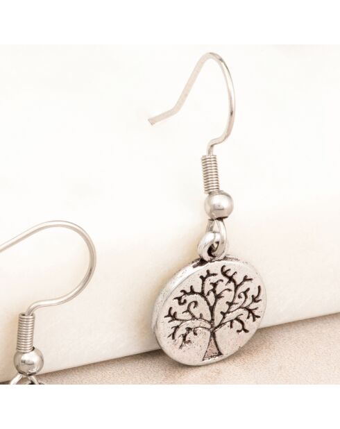 Pendientes de plata NATURO