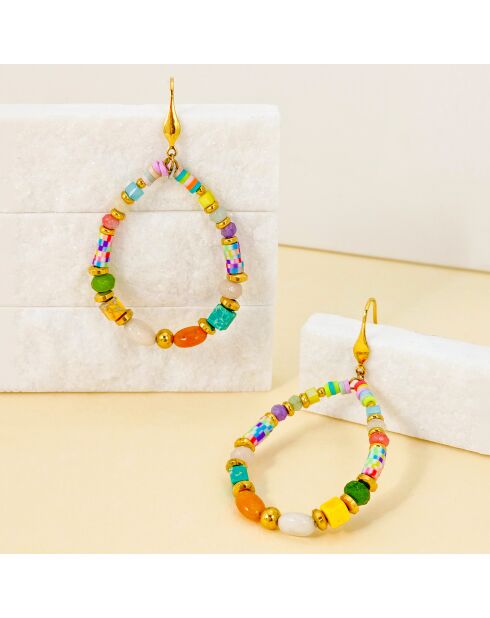 Mehrfarbige PIEDAL STEEL Ohrringe