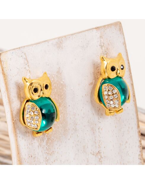 NOCTUA grüne Ohrringe