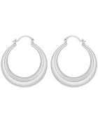 Boucles d'oreilles EOBOL argentées