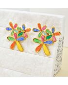 MULTICOLOR FLOWER OF LOVE Ohrringe