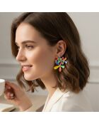 MULTICOLOR FLOWER OF LOVE Ohrringe