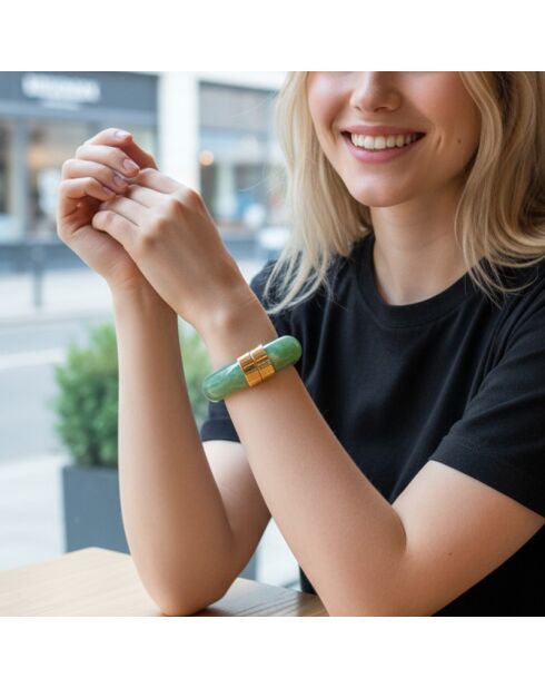 Bracelet PIEDRAL STEEL vert