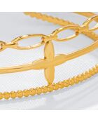 Pulsera dorada FLOGARME STEEL