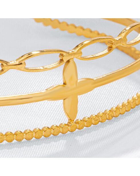 Pulsera dorada FLOGARME STEEL